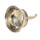 A SILVER WINE FUNNEL