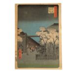 UTAGAWA HIROSHIGE I (1797-1858) Dawn Inside the Yoshiwara, from the series of One Hundred Famous Vie