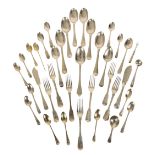 A COLLECTION OF SILVER FLATWARE