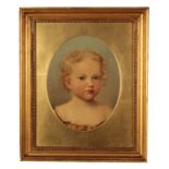 BISHOP (19TH CENTURY) A head and shoulders portrait of Marie Alice Pask as a young girl