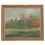 *DAVID LINDLEY (B. 1930) A view of Wellington College