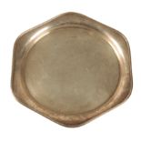 A 20TH CENTURY SILVER SALVER