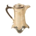 A SILVER COFFEE POT