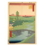 UTAGAWA HIROSHIGE I (1797-1858) Furukawa River, Hiroo, from the series of One Hundred Famous Views o