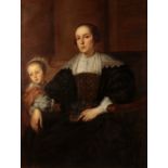 EMIL BREHMER (1822-1895) AFTER SIR ANTHONY VAN DYCK (1599-1641) 'Portrait of Anna van Thielen with h