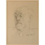 *GILBERT SPENCER (1892-1979) Head and shoulders portrait of a gentleman