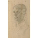 *GILBERT SPENCER (1892-1979) Head and shoulders portrait of a young man