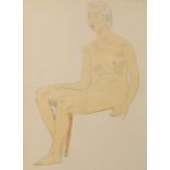 *WILLIAM ROBERTS (1895-1980) Nude study
