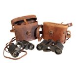 HEATH & CO LTD OF LONDON: A PAIR OF MILITARY BINOCULARS