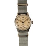 UNITAS: A GENTLEMAN'S MILITARY STAINLESS STEEL WRISTWATCH