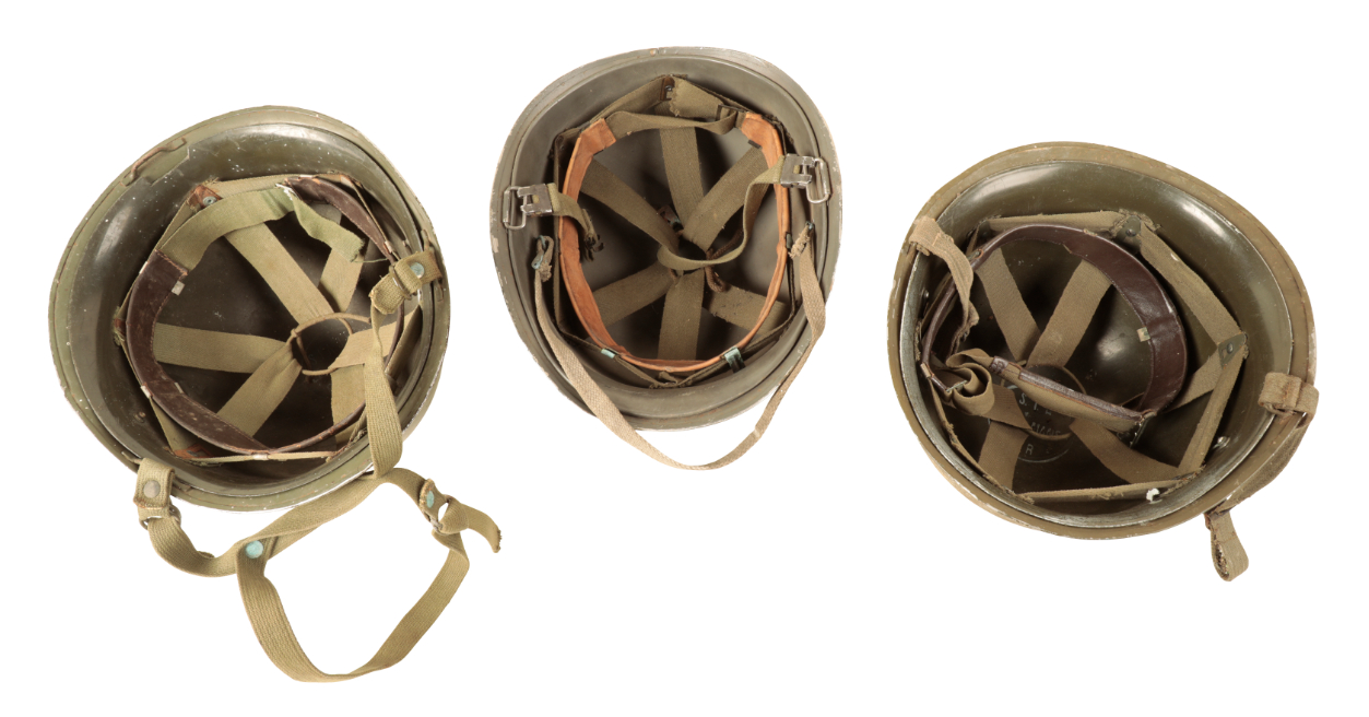 THREE FRENCH MILITARY HELMETS - Image 2 of 2