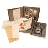 A PHOTOGRAPH ALBUM AND PATTERN DOCUMENTS