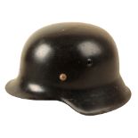 A WWII GERMAN FIREMANS HELMET