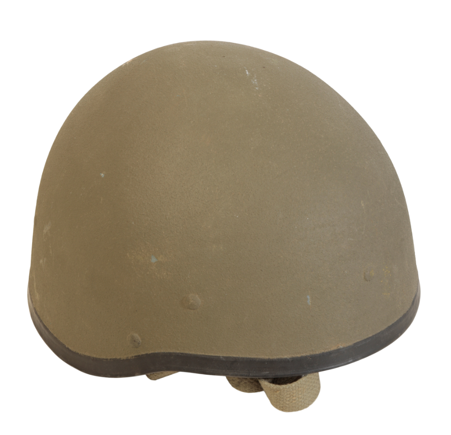 AN AMERICAN TANK HELMET