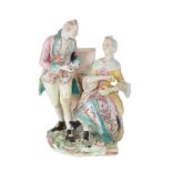 A DERBY PORCELAIN GROUP OF A GALLANT AND A LADY