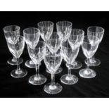 A SET OF TWELVE BACCARAT GLASSES