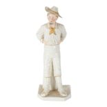 A ROYAL WORCESTER PORCELAIN FIGURE OF 'A YANKEE'