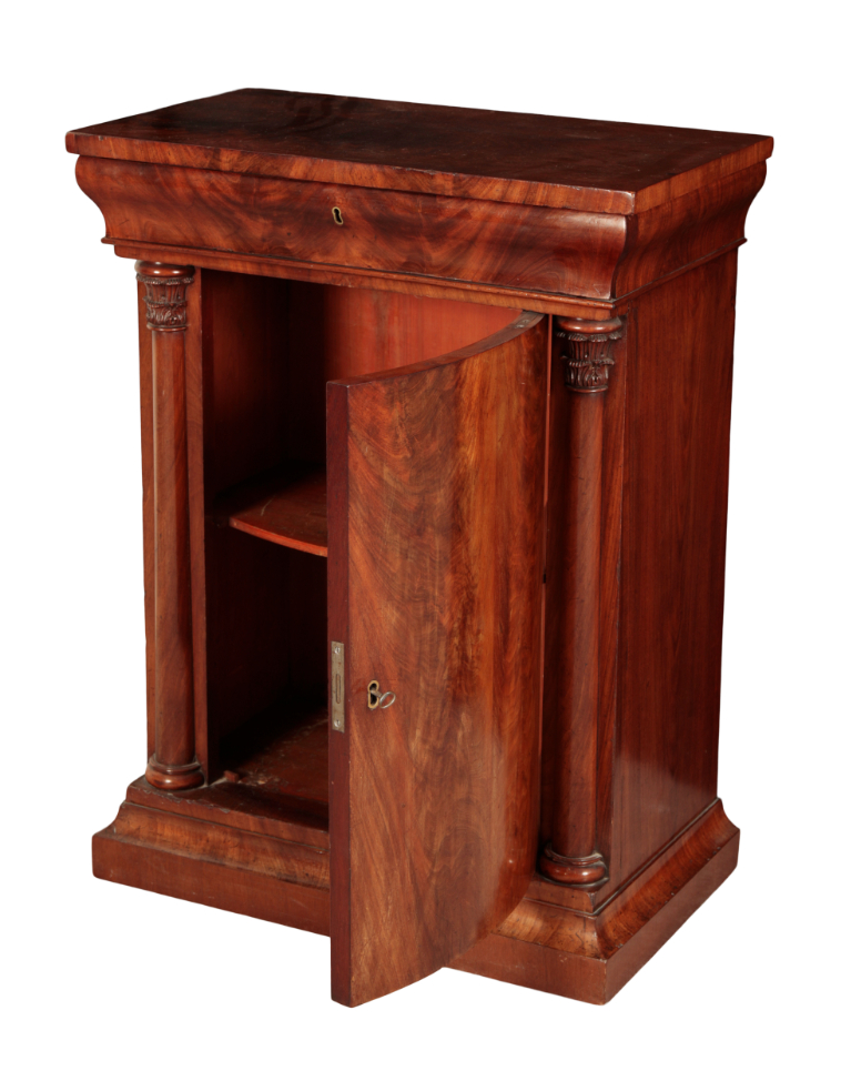 AN EMPIRE STYLE MAHOGANY SIDE CABINET - Image 2 of 2