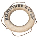 AN EARLY 20TH CENTURY ROWNTREE & CO LIFE BUOY