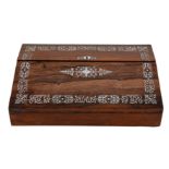 A REGENCY ROSEWOOD WRITING BOX