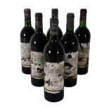 SIX 75CL BOTTLES OF CH. BEAUMONT HAUT-MEDOC 1982 CRU BOURGEOIS