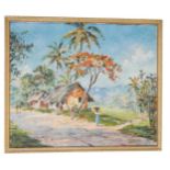 DONALD RAMANAYAKE (1920-1993) A pair of Sri Lankan landscape studies