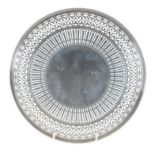 A 20TH CENTURY SILVER DISH