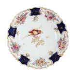 A 19TH CENTURY PORCELAIN PLATE