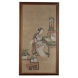 A CHINESE PAINTING ON SILK