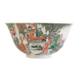 A CHINESE FAMILLE VERTE BOWL