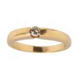 A DIAMOND SOLITAIRE RING,
