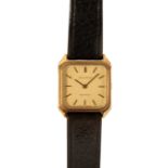 JEAN RENER: A LADY'S GOLD-PLATED WRISTWATCH