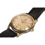 OMEGA CONSTELLATION: A GOLD PLATED AND STAINLESS STEEL GENTLEMAN'S WRISTWATCH,