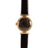 ERNEST BOREL: A LADY'S GOLD PLATED COCKTAIL WATCH