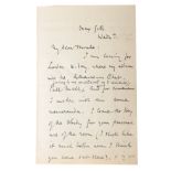 THOMAS HARDY (1840-1928): A SIGNED LETTER ADDRESSED TO 'MY DEAR MOULE'