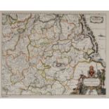 AFTER BLAEU, CORNELIUS (1610-1644), REPRINT, MAP OF WESTPHALIA