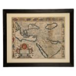 SPEED, JOHN (1551-1629), COLOURED ENGRAVING, MAP OF THE TURKISH EMPIRE