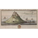 BUCK, SAMUEL (1696-1779) & NATHANIEL (FL. 1724-1759), COLOURED ENGRAVING, THE EAST VIEW OF ST. MICHA