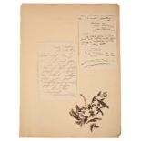 WILLIAM BARNES (1801-1886): A SIGNED LETTER