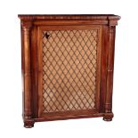 A VICTORIAN ROSEWOOD SIDE CABINET