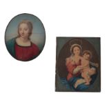 A MINIATURE PORTRAIT OF THE MADONNA DEL CARDELLINO