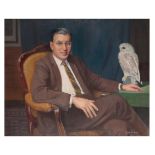 SIR WILLIAM OLIPHANT HUTCHINSON RA (1889-1970), OIL PAINTING, PORTRAIT OF PETER WERTH 'THE HEARING A