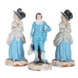 THREE 19TH CENTURY CHARENTON PORCELAIN FIGURES AFTER THOMAS GAINSBOROUGH