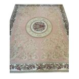 AN AUBUSSON STYLE CARPET