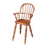 AN ASH LINCOLNSHIRE TYPE WINDSOR CHILD'S CHAIR