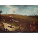 A REPRODUCTION AFTER JAMES POLLARD (1797-1867) - 'THE GREAT ST. ALBAN'S STEEPLECHASE'