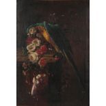 19TH CENTURY DUTCH SCHOOL, 'STILL LIFE WITH MACAW PARROT'