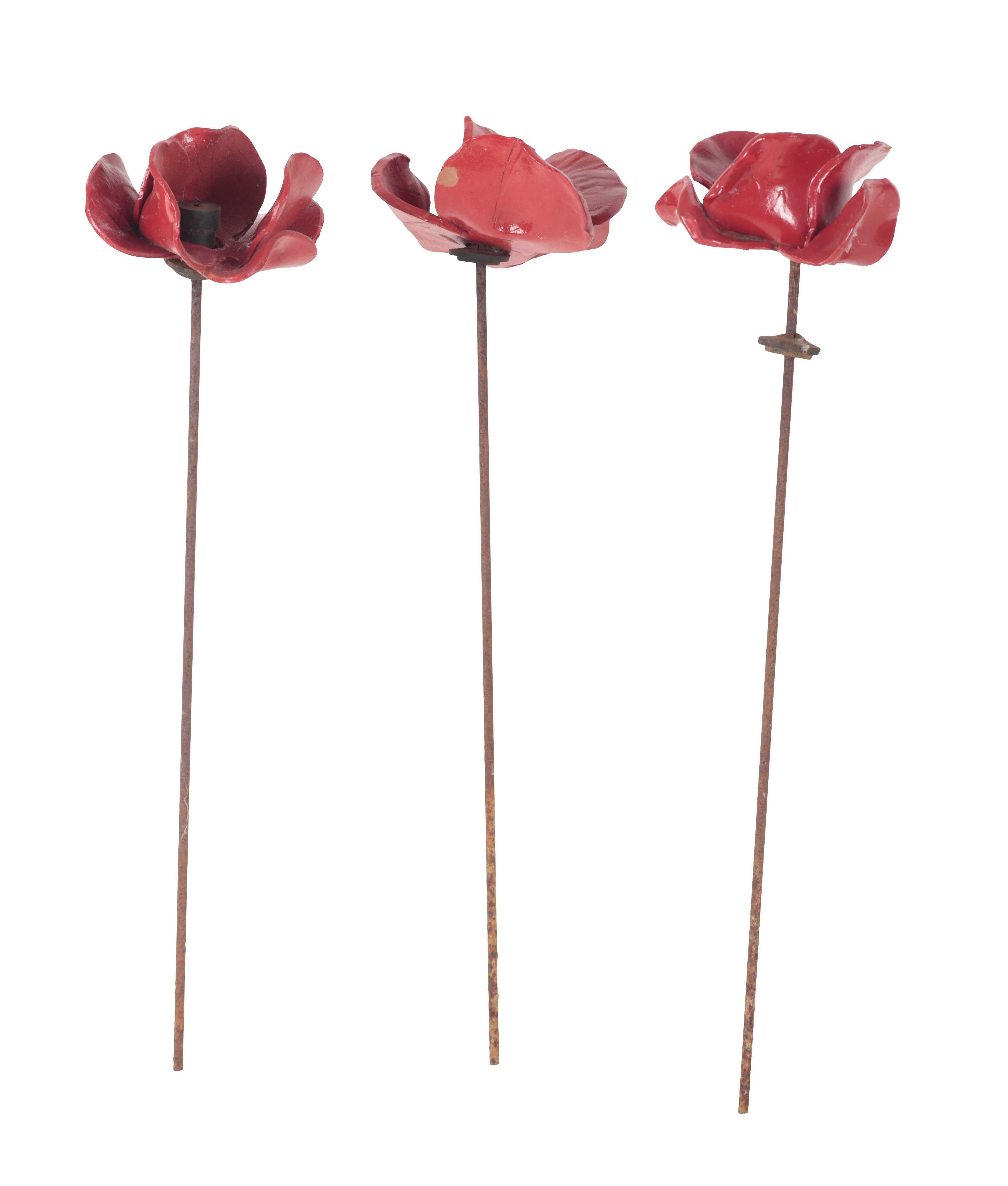 A COLLECTION OF CERAMIC POPPIES AFTER THOSE DESIGNED FOR THE TOWER OF LONDON BY PAUL CUMMINS - Image 2 of 2