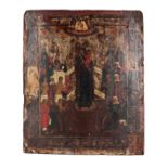 RUSSIAN SCHOOL, 19th century, An icon 'Mother of God, joy to those who grieve'