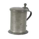 AN ENGLISH PEWTER TANKARD